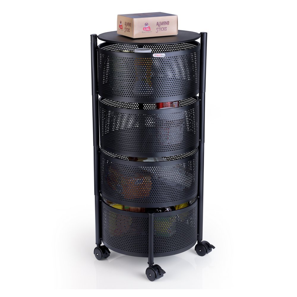Rotating Trolley (Round) 4 Tier